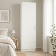 Eazy vaatekaappi, 50 cm, valkoinen